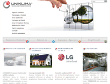 Tablet Screenshot of agenziauniklima.it